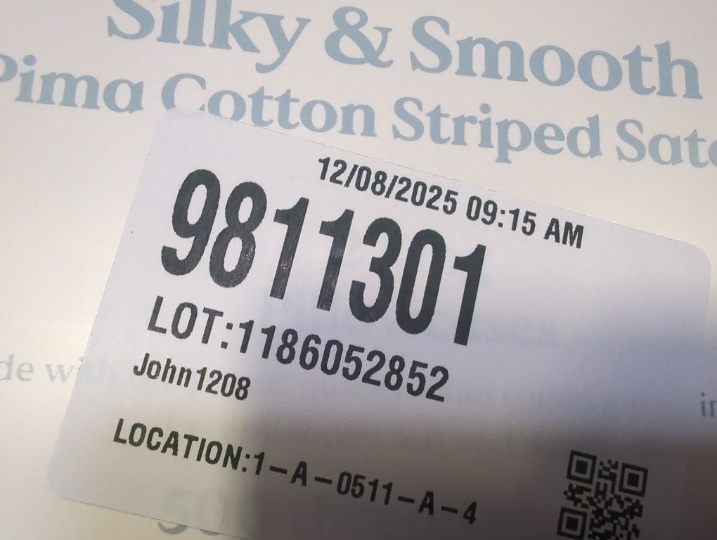 Set of 2 Size King Color beige Nestwell Pima Cotton Sateen 500-Thread-Count King Pillowcases in Birch Stripe (Set of 2)