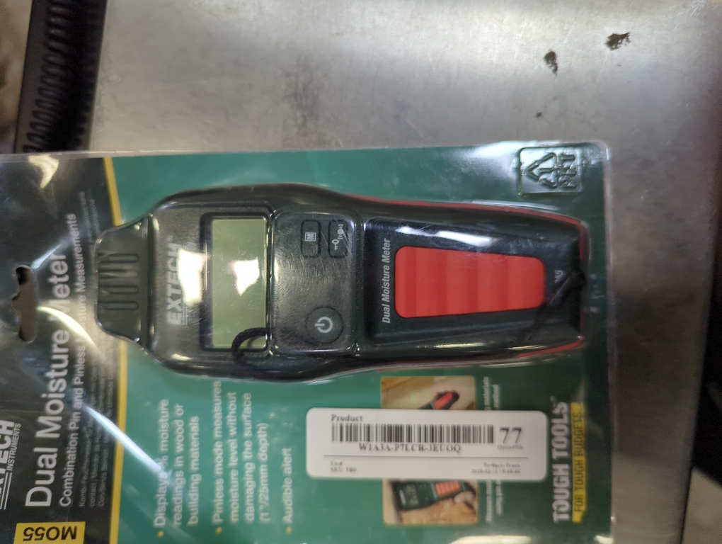 Extech MO55 Combination Pin Pinless Moisture Meter Accurate Non‑Invasive and Destructive Measurements for Restoration and Building Diagnostics