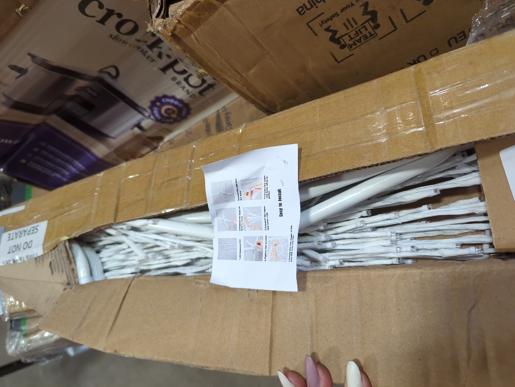 7 FT Lighted Birch Tree, Birch Tree with 1224 LED Lights Artificial Light Up White Birch Christmas Twig Tree with Timer for Indoor Outdoor Wedding Home Yard Mantel Porch Decor