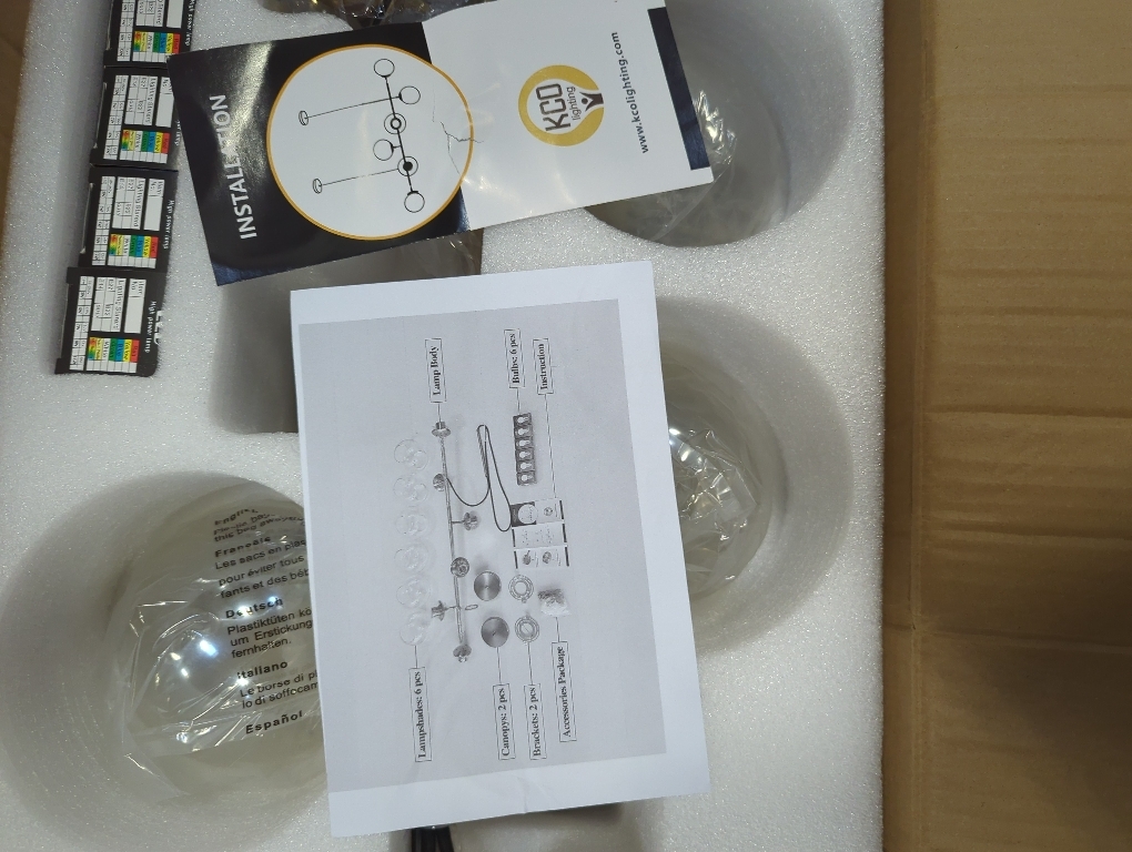 Modern Gold Chandelier Rectangle Pendant Light Ammber Globe Glass Sputnik Chandeliers Hanging Light Fixture 16-Light