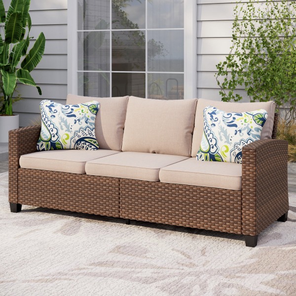 PREMIUM HOME SOLUTIONS 3 seat wicker sofa outdoor