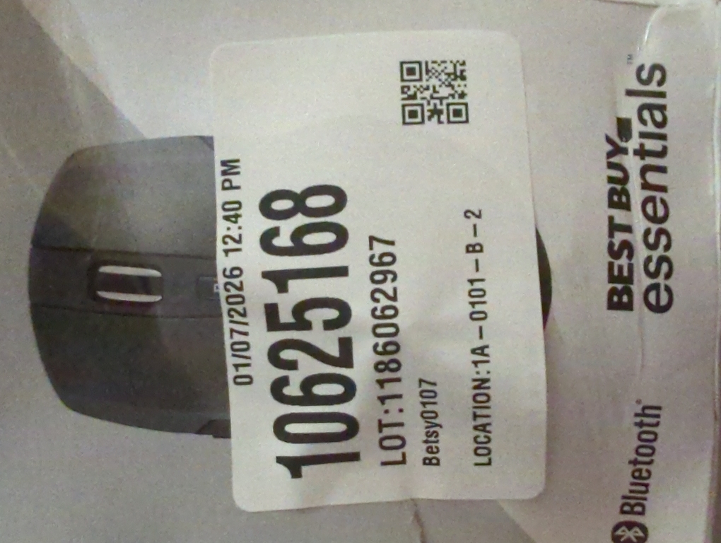 Best Buy Essentials™ - Lightweight Bluetooth Optical Standard Ambidextrous Mouse with 6-Button - Black