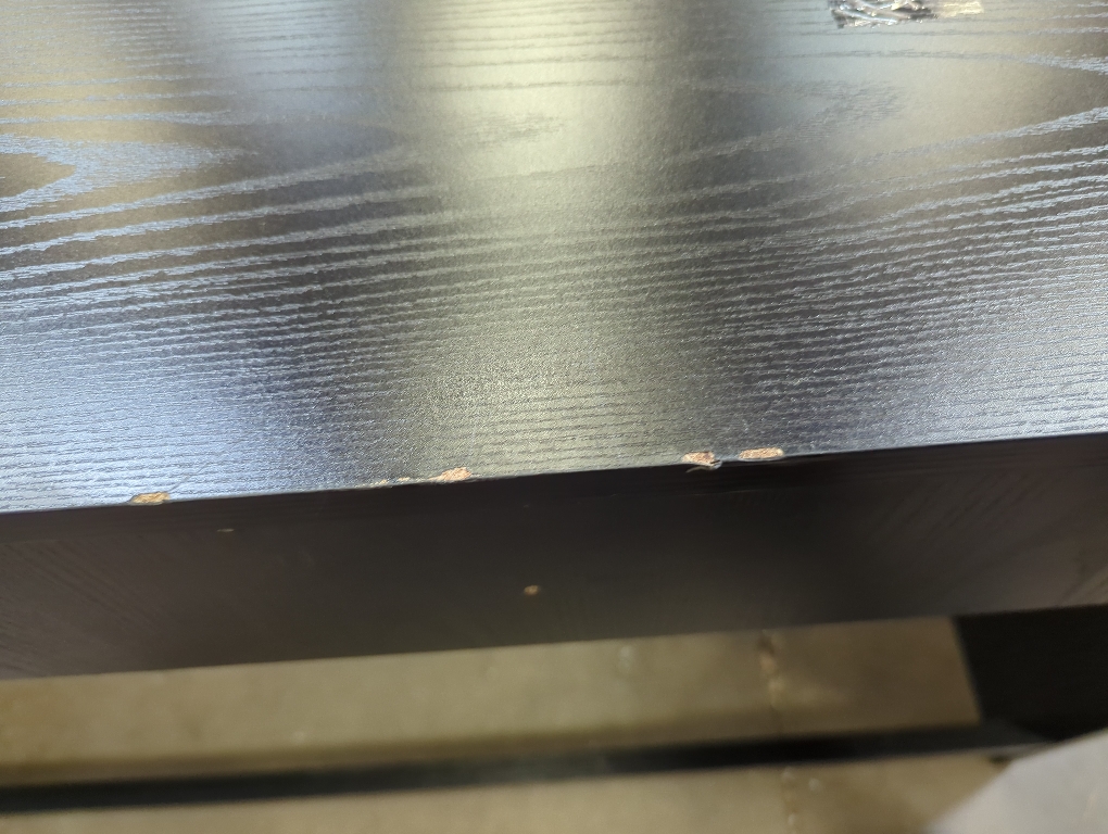 Black Desk With 2 Drawers