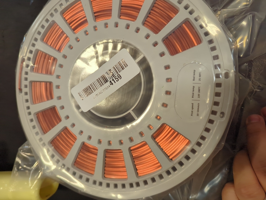 High Speed Silk PLA Filament 1.75mm, 1kg Spool (2.2 lbs), 30-600mm/s Fast 3D Printer Filament, 190-230°C, Fits Bambu Lab Creality Anycubic, Silk Copper