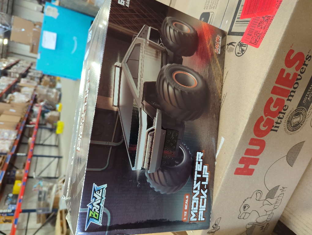 Remote Control Pickup Truck Toy Car, 1:12 Scale Monster Truck Toys with Alloy Shell Lights and Sounds, 4WD All Terrain Off-Road RC Car Boy Kids Toys for Ages 6 , Christmas Birthday Gift