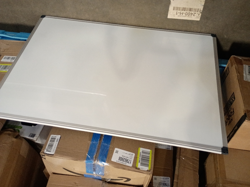 Amazon Basics Magnetic Dry Erase Whiteboard, 36 x 48-inch, Aluminum Frame, Silver/White, Easy to Install