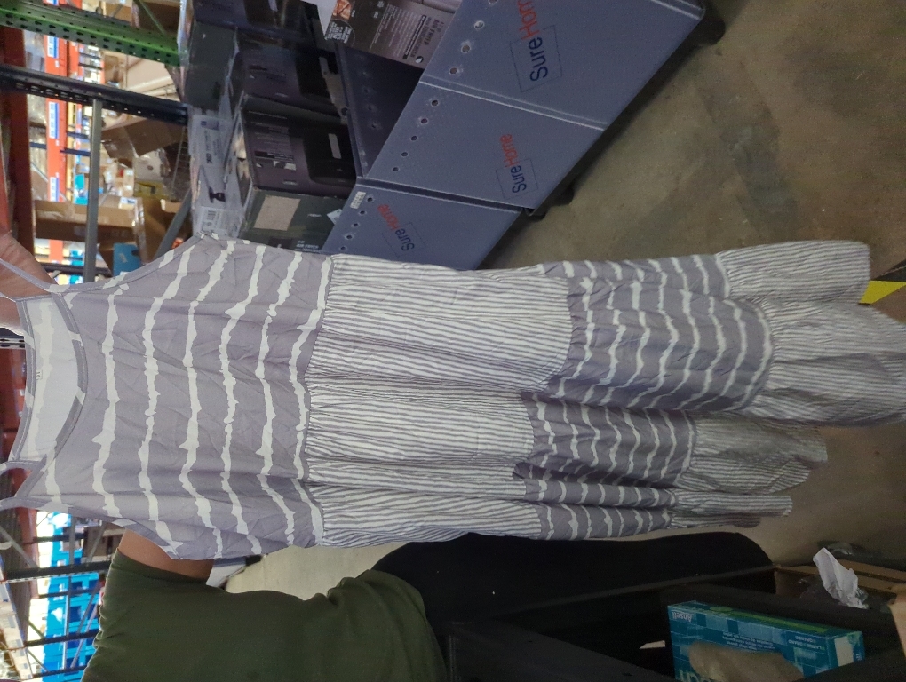 Size M Long Dress Pullover Slim Sleeveless Large Hem Women Dress for Dating