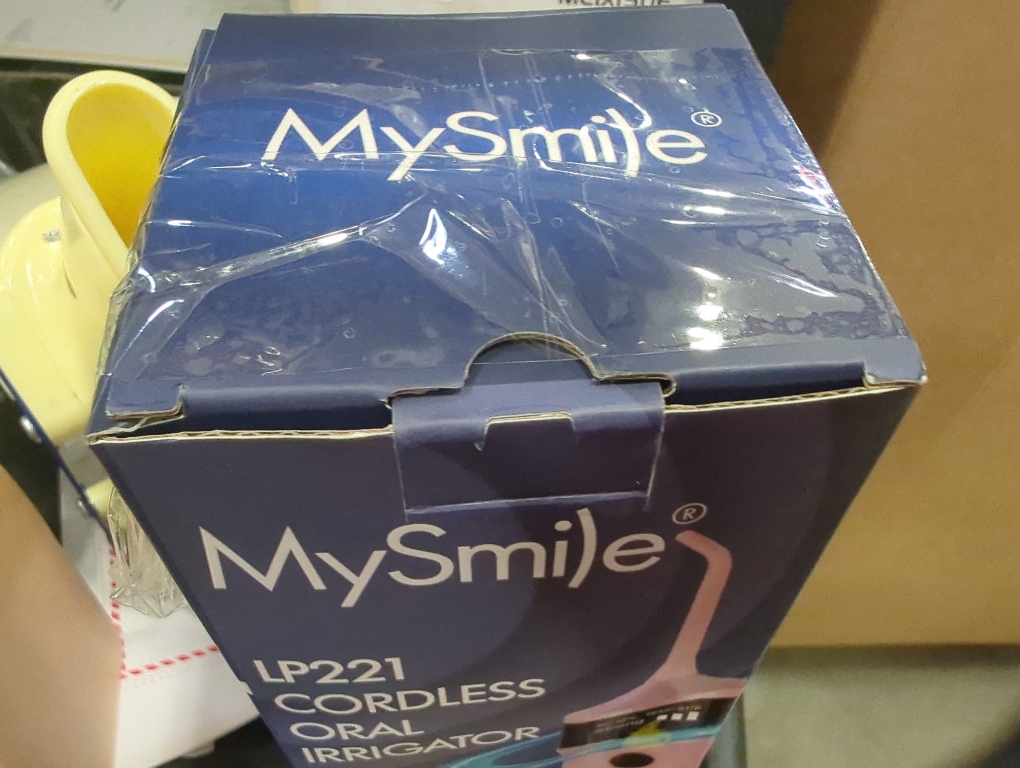 Color Pink MySmile LP221 UVC Sterilizable Cordless Water Flossers for Teeth 335ML Portable OLED Display Dental Flosser with 4 Modes 8 Jet Tips and a Storage Pouch for Home and Travel (Juicy Pink)