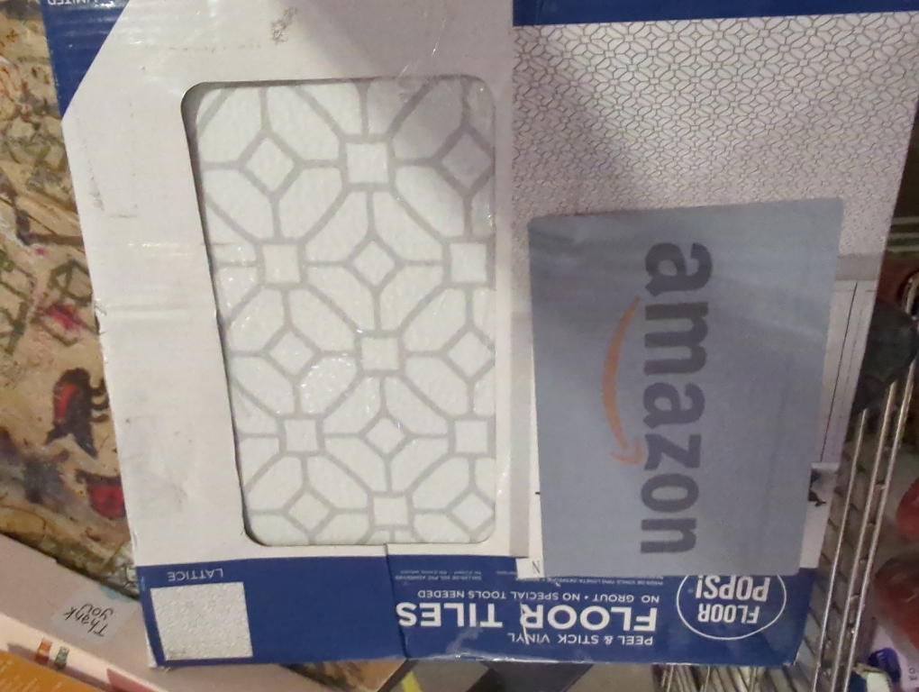 Lattice 12 in. W x 12 in. L White Peel & Stick Vinyl Tile Flooring (10 sq. ft./case)
