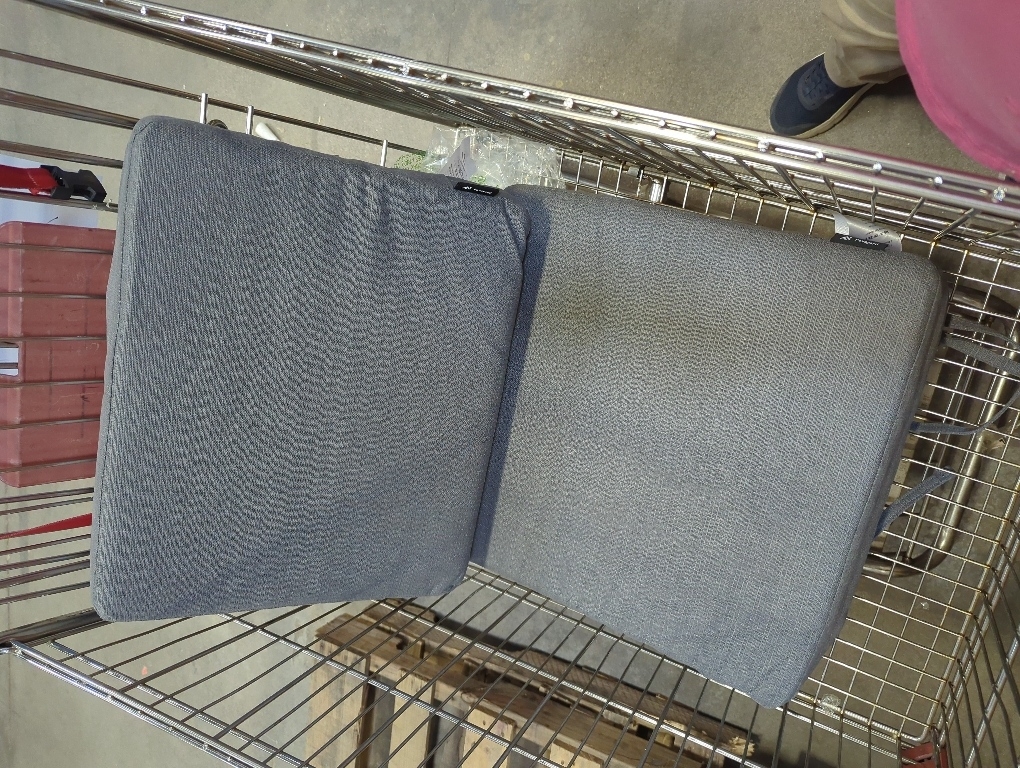 Favoyard Deep Seat Patio Cushions Rainproof & Fadeness Furniture Cushion Set for Outdoor with Polyester-Linen Fabric & Removable Cover, Hidden Zipper and Adjustment Staps(Seat 22x22In Back 22x18.5In)