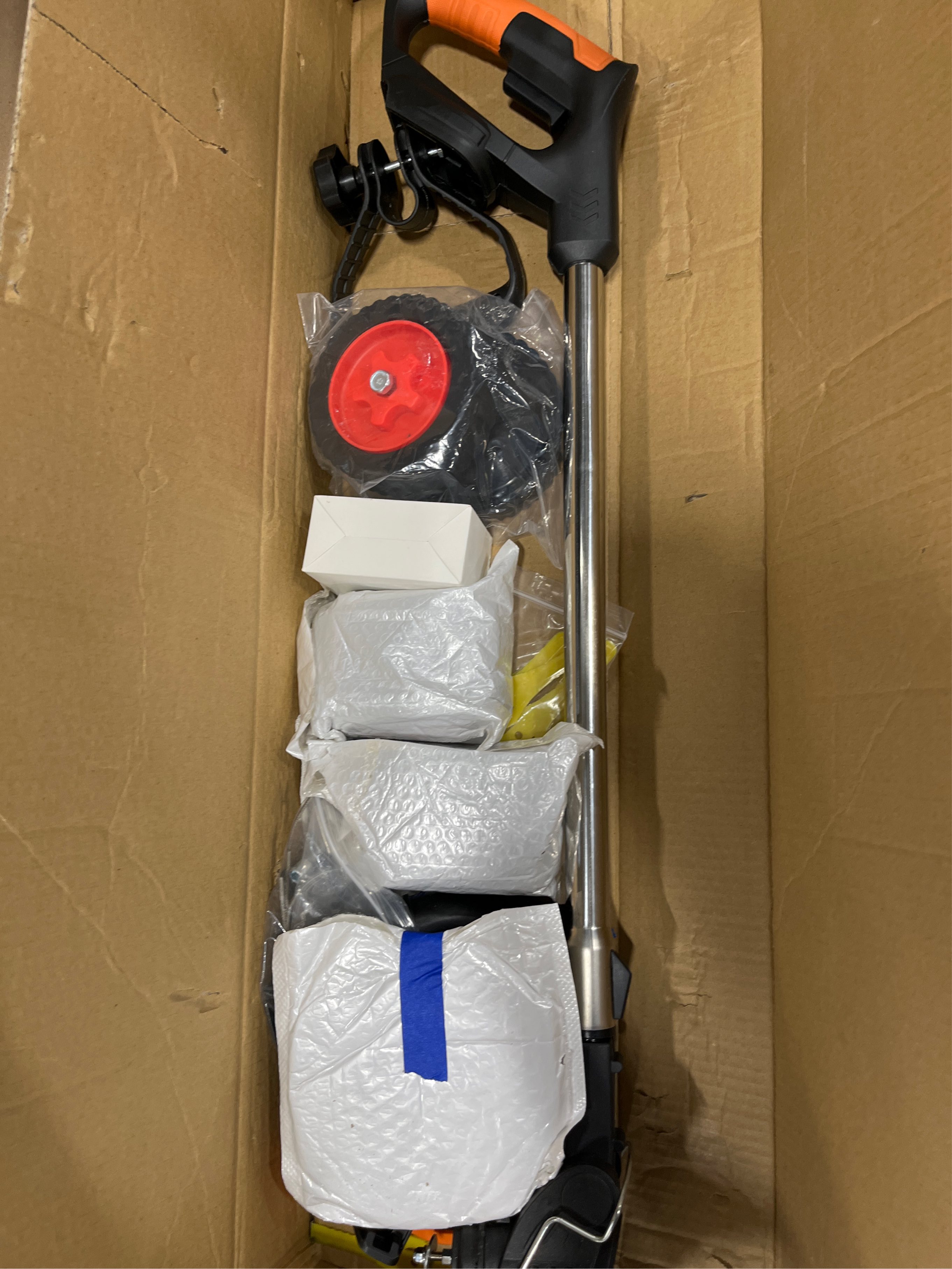 Electric Weed Wacker Cordless Weed Eater Battery Powered with 5 Types Blade, 3 in 1 Cordless Grass Trimmer/Brush Cutter with 2X 21V 4.0Ah Batteries for Lawn, Garden