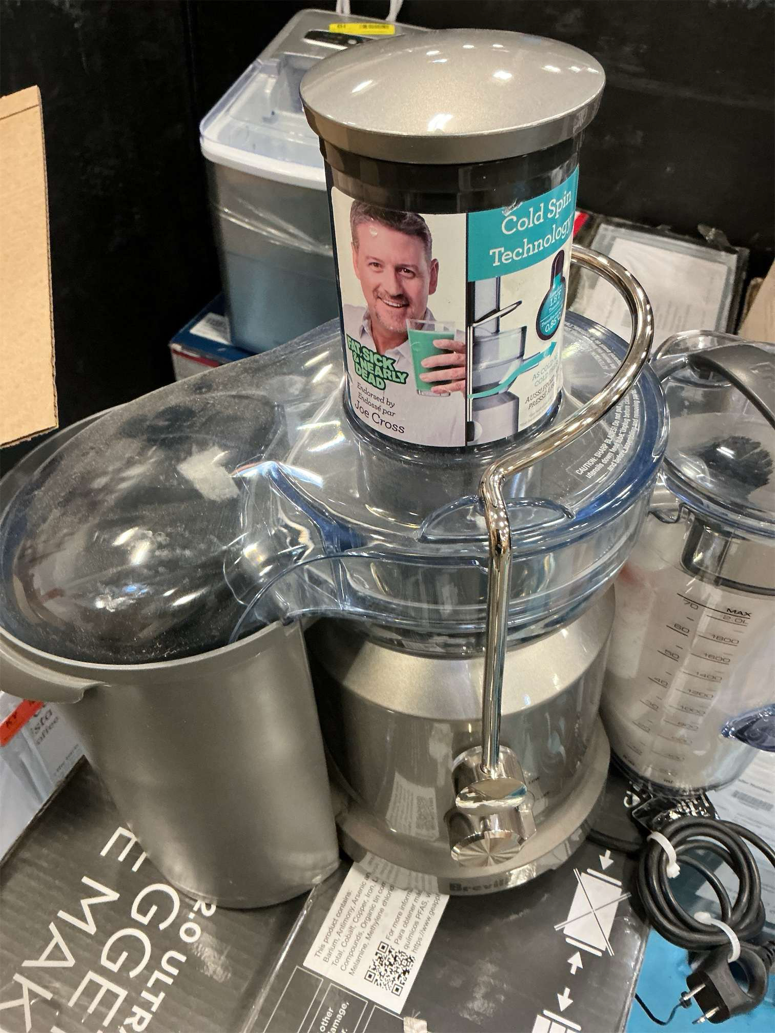 Breville BJE430SIL Juice Fountain Cold, 70 fl oz, Silver