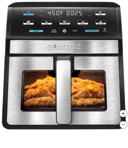 Gourmia 8-Quart Digital Air Fryer with Window & Light