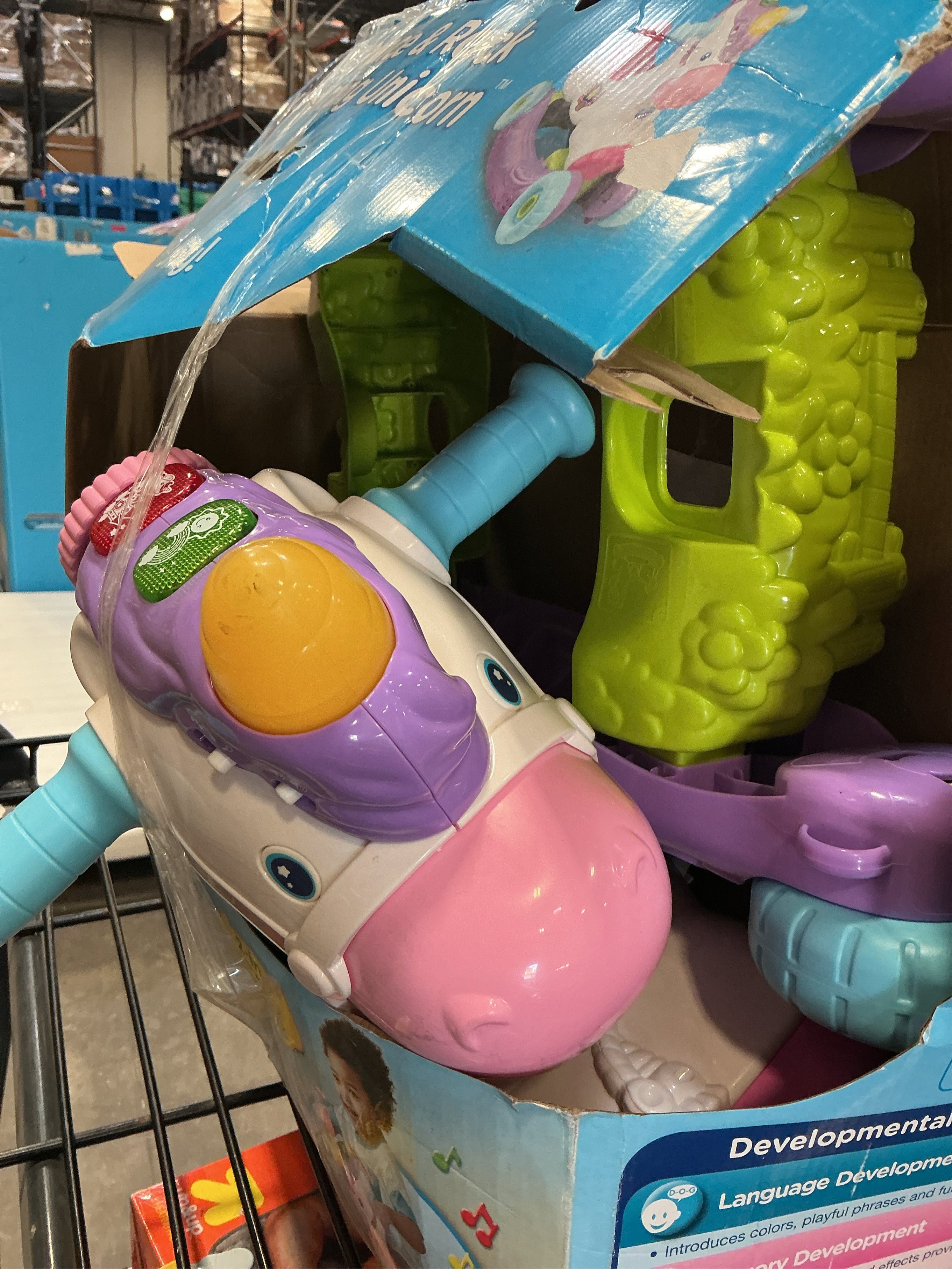 VTech Prance & Rock Learning Unicorn Ride-On Toy