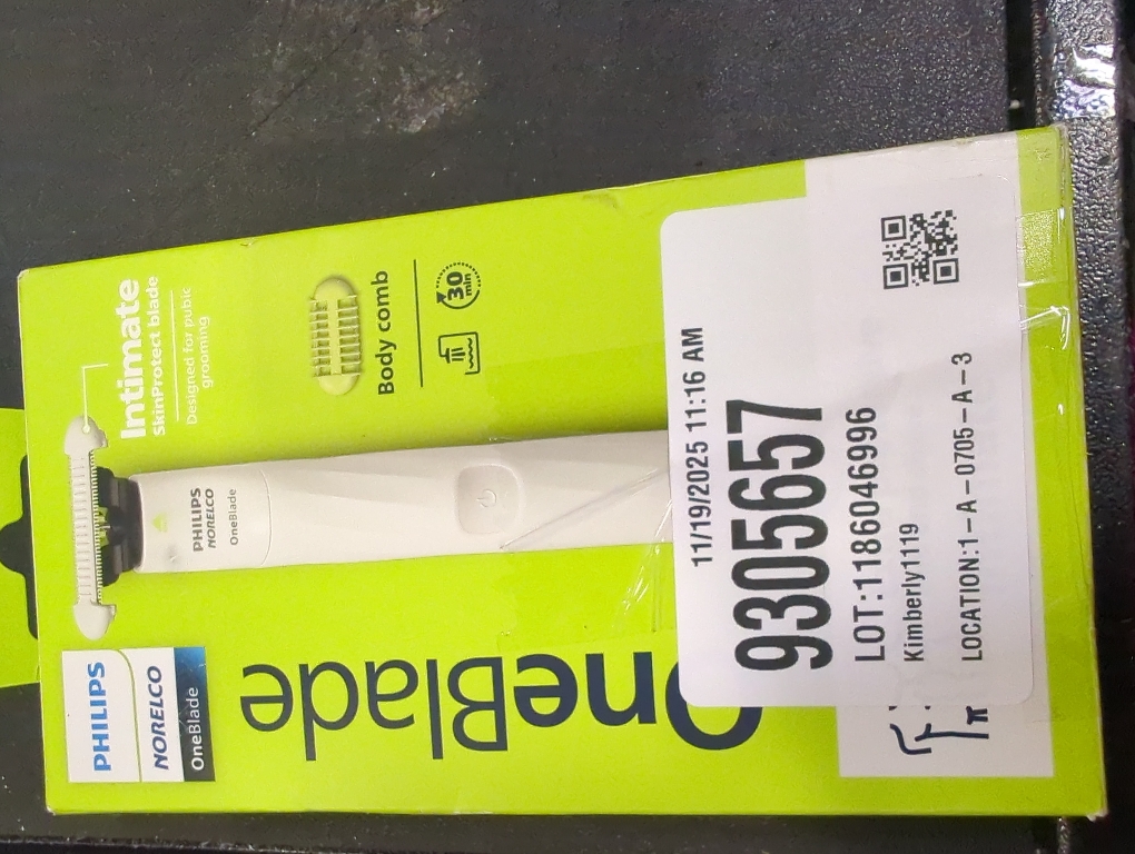 Philips Norelco OneBlade Intimate Electric Rechargeable Pubic Groomer - QP1924/70