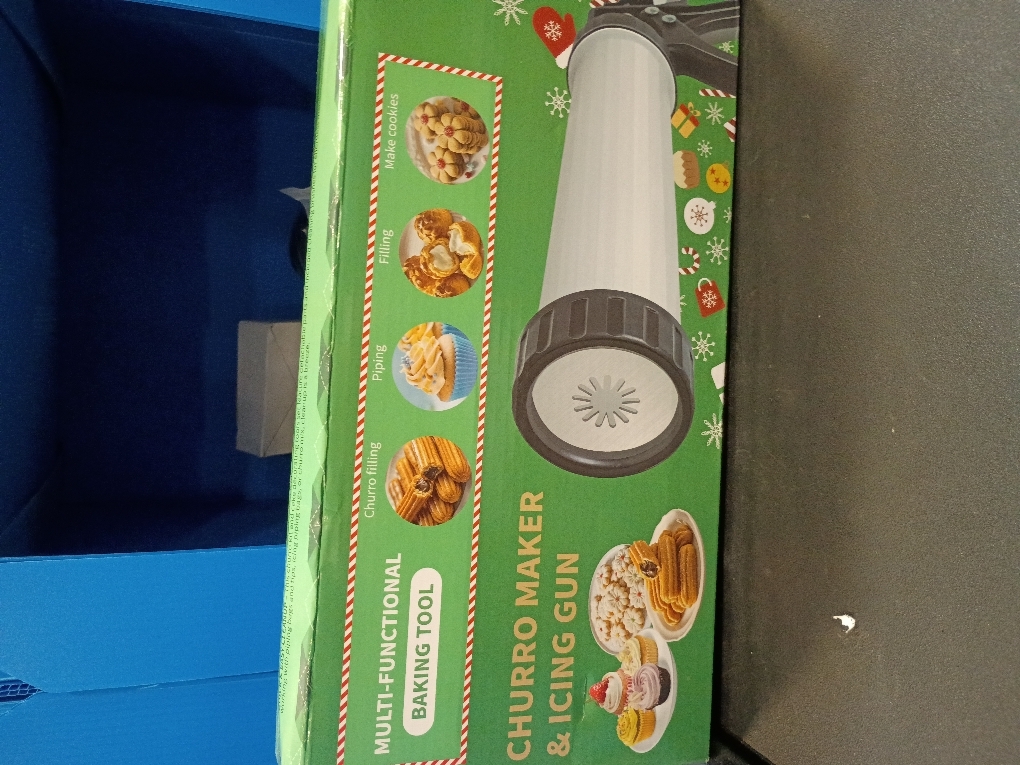 EooUooIP Churro Maker Machine Kit, Large & Durable 15 Churro Gun with Hollow Churro Disc, Maquina Para Hacer Churros, Churreras Para Churros, Churro Maker Machine, Cookie Press, Gifts for Christmas