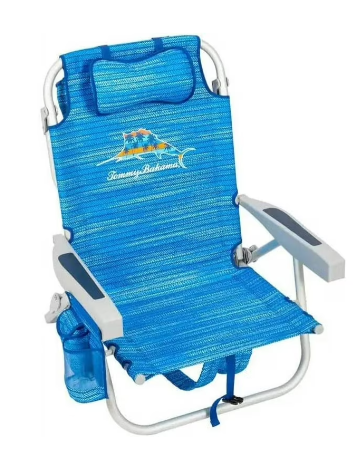 Tommy Bahama Blue Pattern Beach Chair