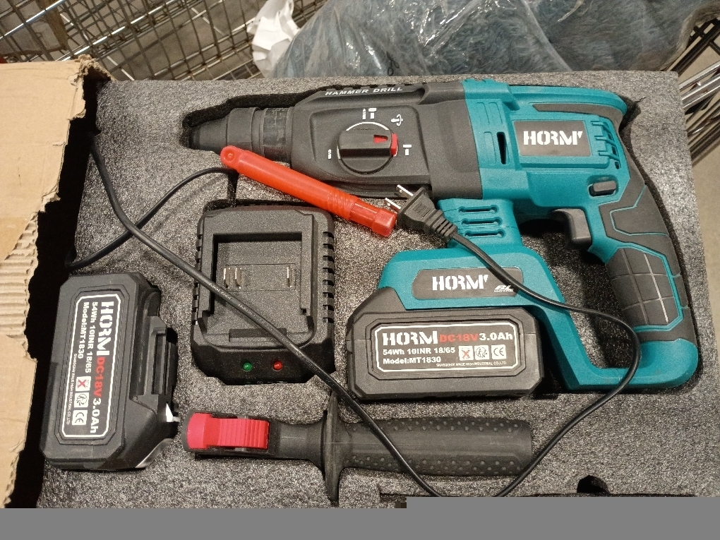 18V Power Drill Driver Set, Cordless Drill Driver with Battery & Charger, Three Function Dual Speed Drill Tool Set For Home, Car and Construction