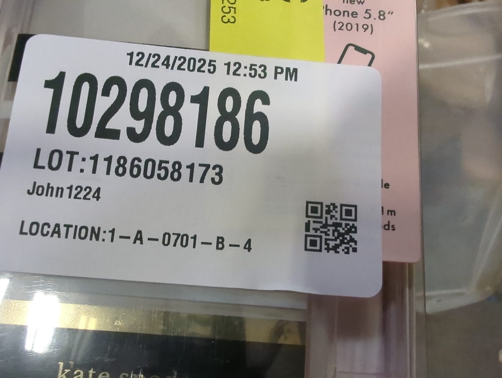 kate spade new york Defensive Hardshell Case (1-PC Comold) for iPhone 11 Pro, Park Stripe Gold Foil/Black/Cream/Cream Bumper/Clear