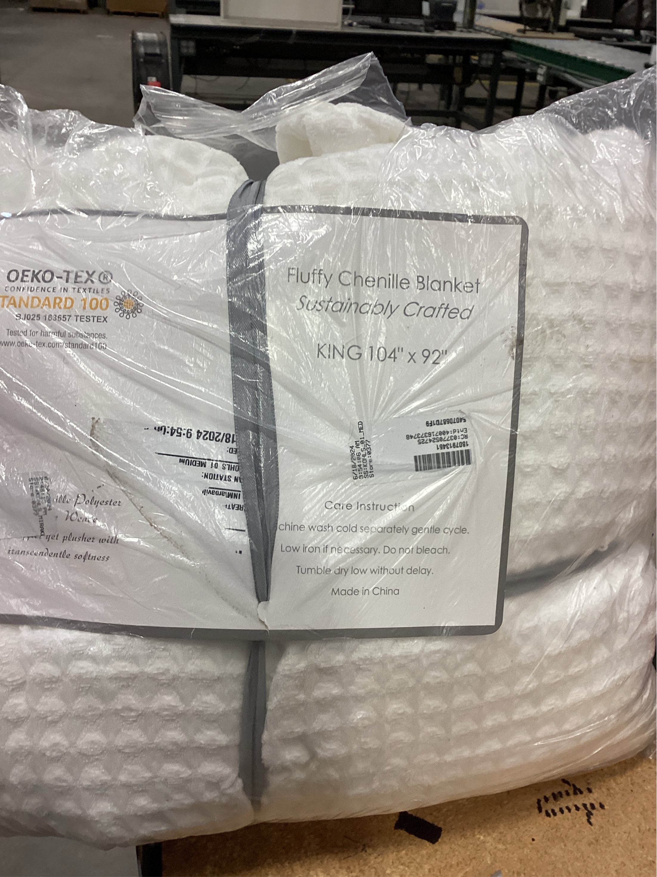 100% Cotton Waffle Weave Bed Blanket | Soft, Breathable, and Lightweight Blanket for All-Season | Perfect for Layering King, White)