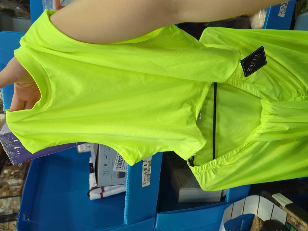 Size XXL...ashion Women's Skirt Set - Solid Color Sleeveless Top & Ruched Asymmetrical Skirt, Ideal for Summer Parties & Daily Wea(L,Neon Green)