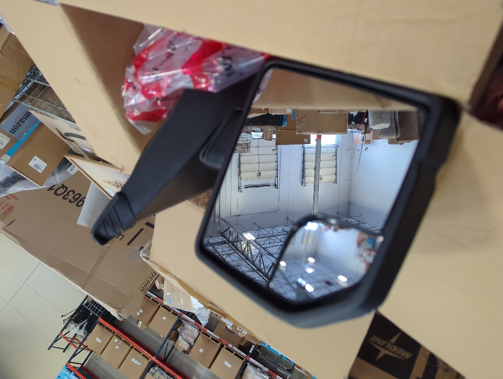 ECCPP Tow Mirror Towing Mirror Compatible With 2015-2020 For Ford For F-150 Pickup With Right Side Power Adjusted Turn Signal Light Temperature Sensor With Black Cap Housing