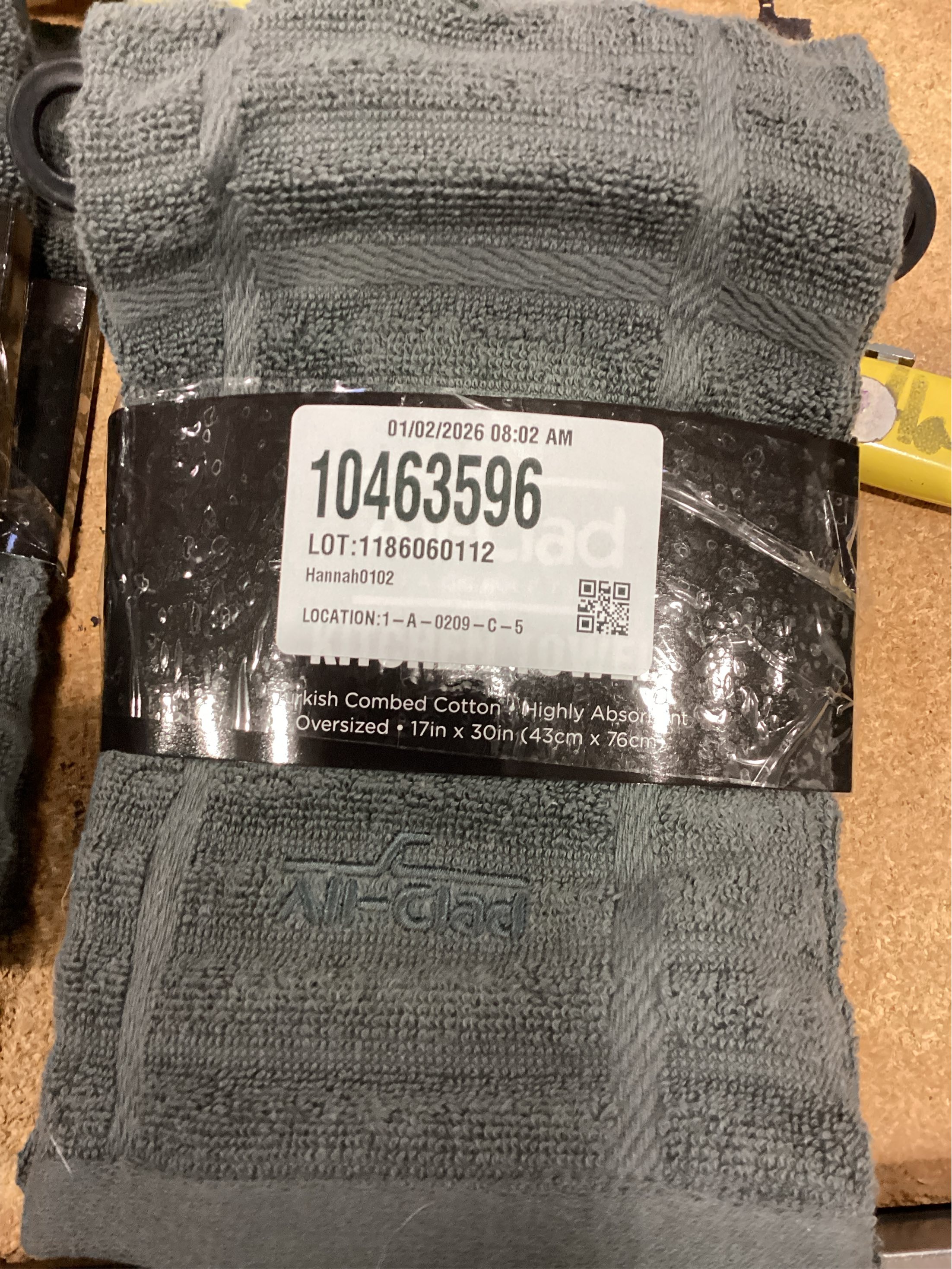 All-Clad Solid Cotton Kitchen Towel, 1-Pack, Pewter