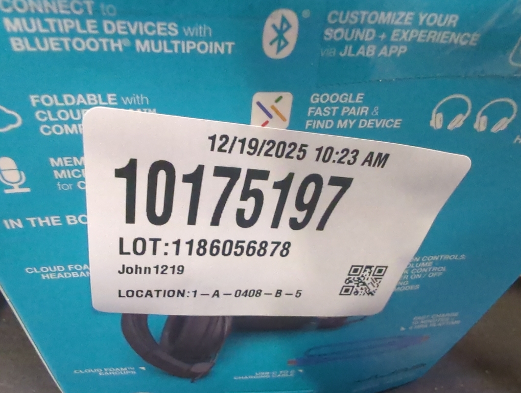 JLab Studio Bluetooth Wireless On-Ear Headphones | 30  Hour Bluetooth 5 Playtime | EQ3 Sound | Ultra-Plush Faux Leather & Cloud Foam Cushions | Track and Volume Controls | Black