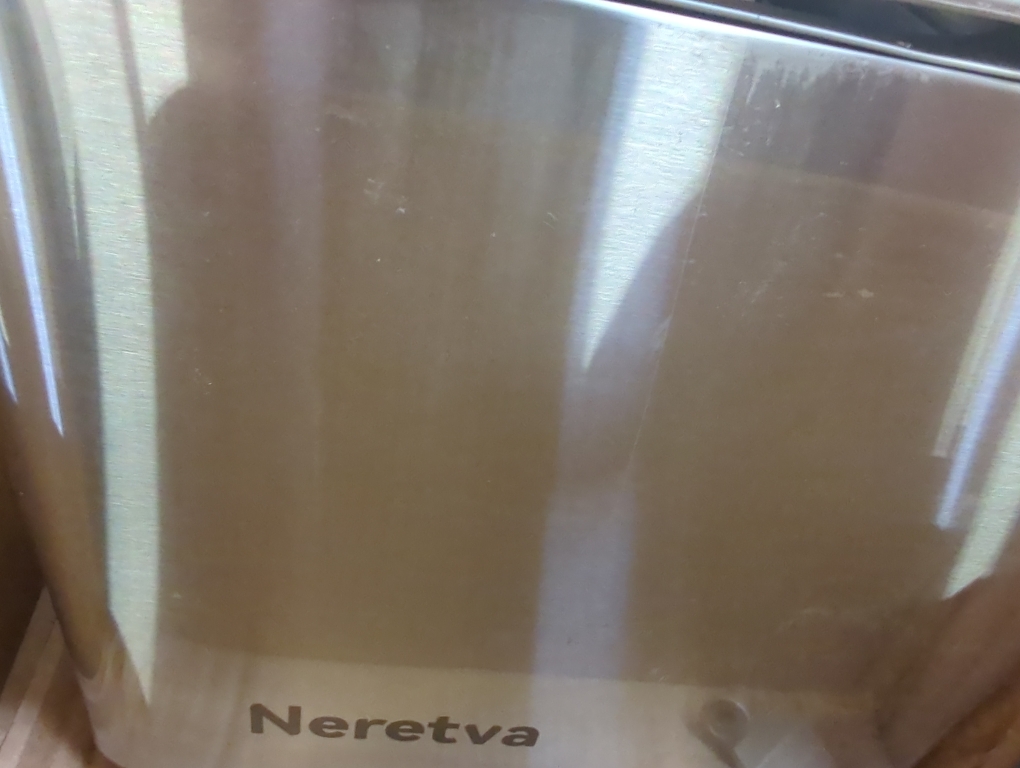 Neretva Bread Maker, 20-in-1 Automatic Bread Machine with Dual Heaters, 2LB Ceramic Pan, Stainless Steel, Silver