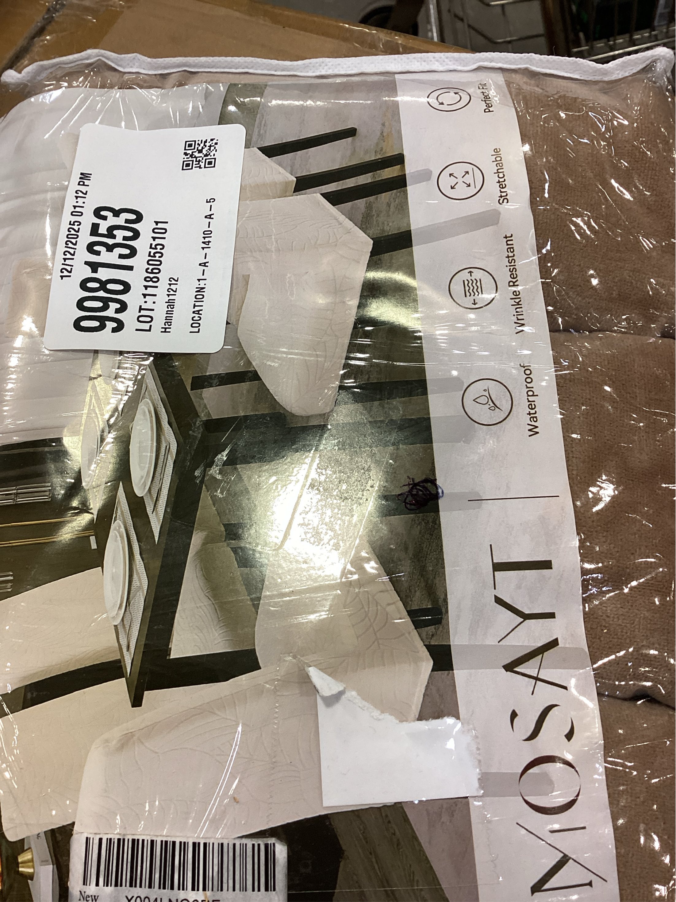 MOSAYT Velvet Stretch Chair Covers for Dining Room Set of 6 - Soft Slipcovers with Thick Removable Fabric for Parsons Chairs, Washable Seat Protectors for Kitchen, Banquet & Home Decor, Camel