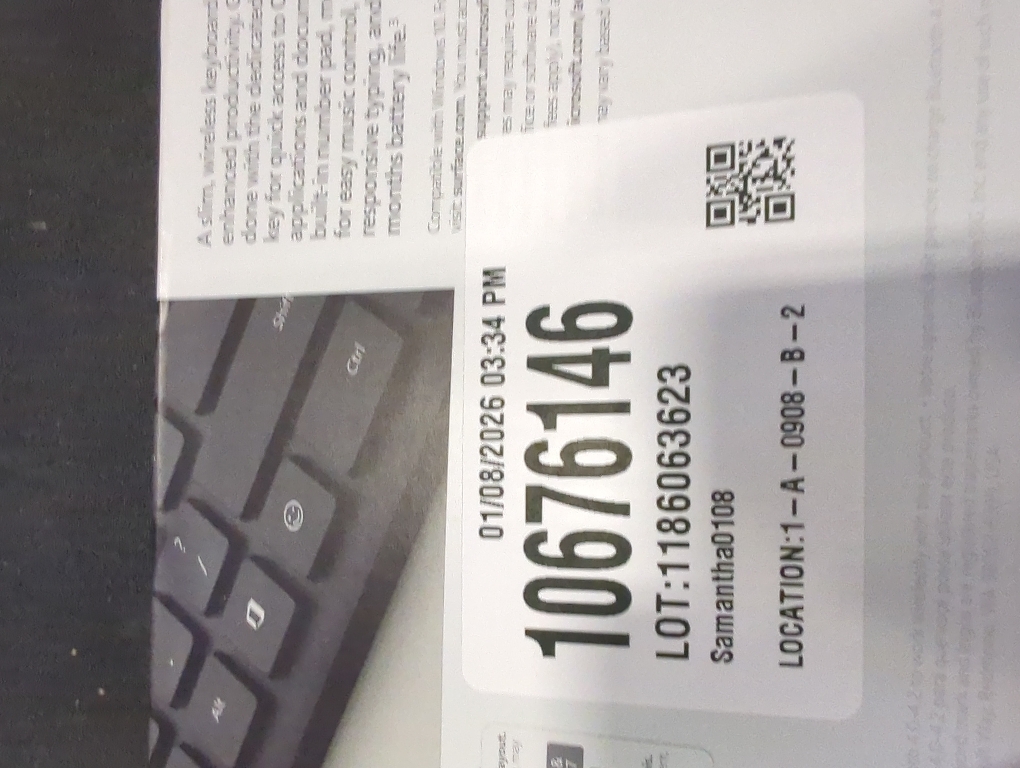 Microsoft QSZ-00001 Microsoft Bluetooth Keyboard - Wireless Connectivity - Bluetooth - 32.81 ft. - Black - Blue