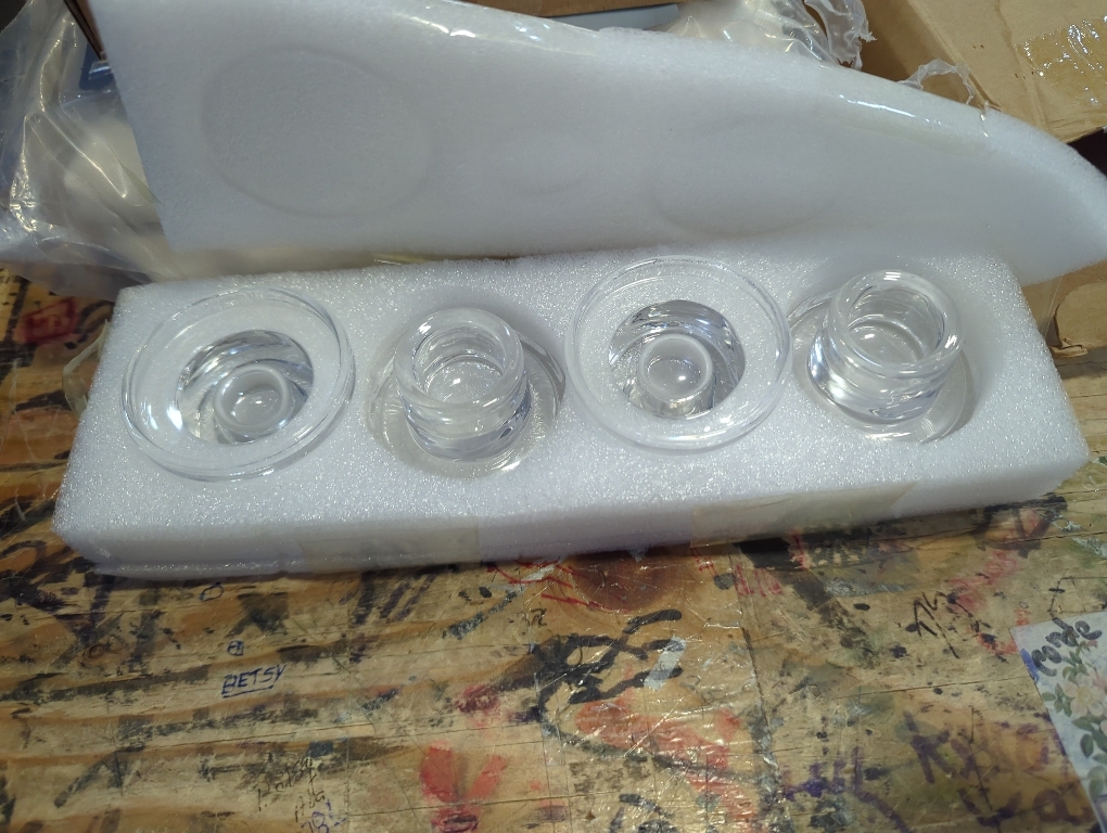 Jillmo Easy Grip Fermentation Weight- 4 Pack of Glass Weights for Wide Mouth Mason Jars