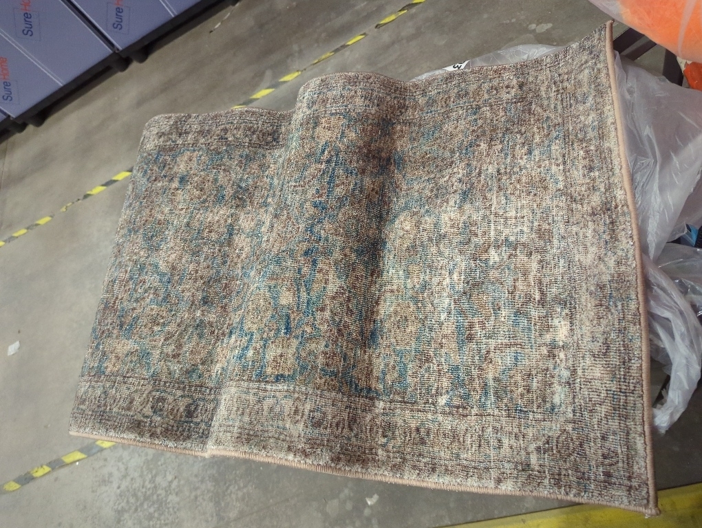 Keen Home Design 2x10 Rug - Machine Washable Runner Rug with Non-Slip Backing, Ideal for Hallway, Entryway, Kitchen, Laundry Room - Vintage, Easy Clean, Durable, Low Pile - (2'6 x 10')