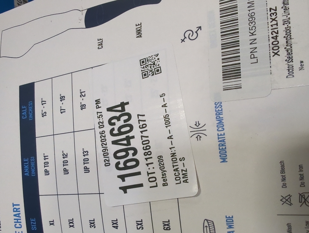 Doctor's Select 3 Pairs Plus Size Compression Socks Wide Calf - Up to 6XL | 20-30 mmHg Compression Socks for Women Wide Calf | Line Patterns 2