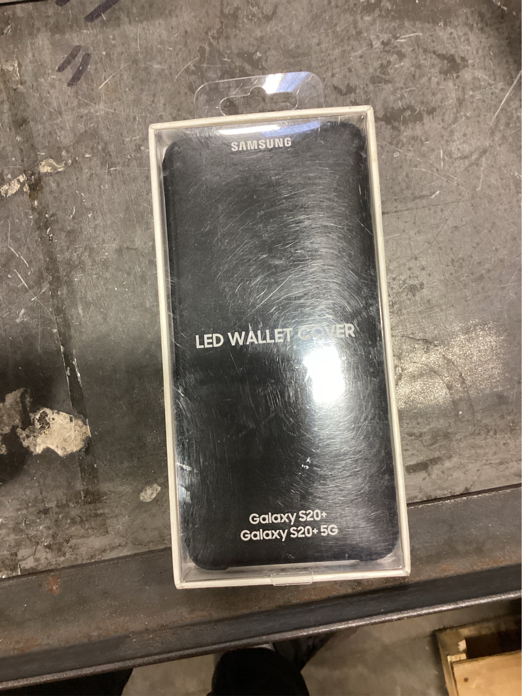 Samsung LED Wallet Cover EF-NG985 - Flip cover for cell phone - black - for Galaxy S20 , S20  5G