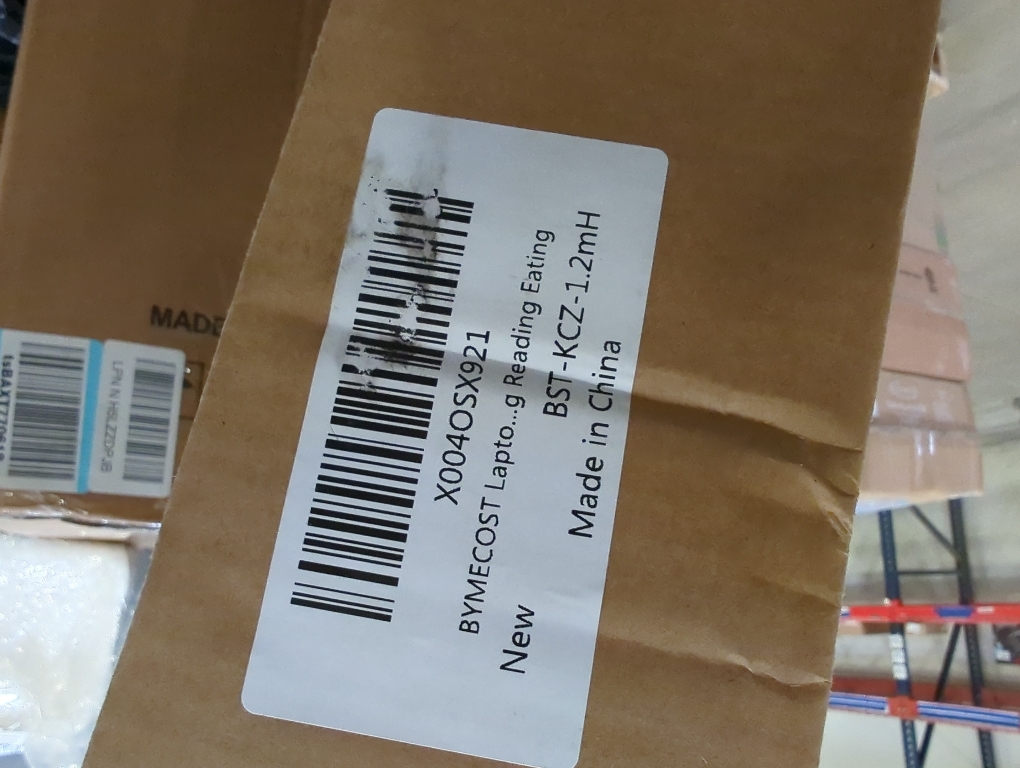 BYMECOST Laptop Desk for Bed, Adjustable Height & Length Laptop Bed Table,Overbed Table with Wheels for King & Queen Size Beds,Rolling Standing Desk,Over Bed Desk for Working Reading Eating