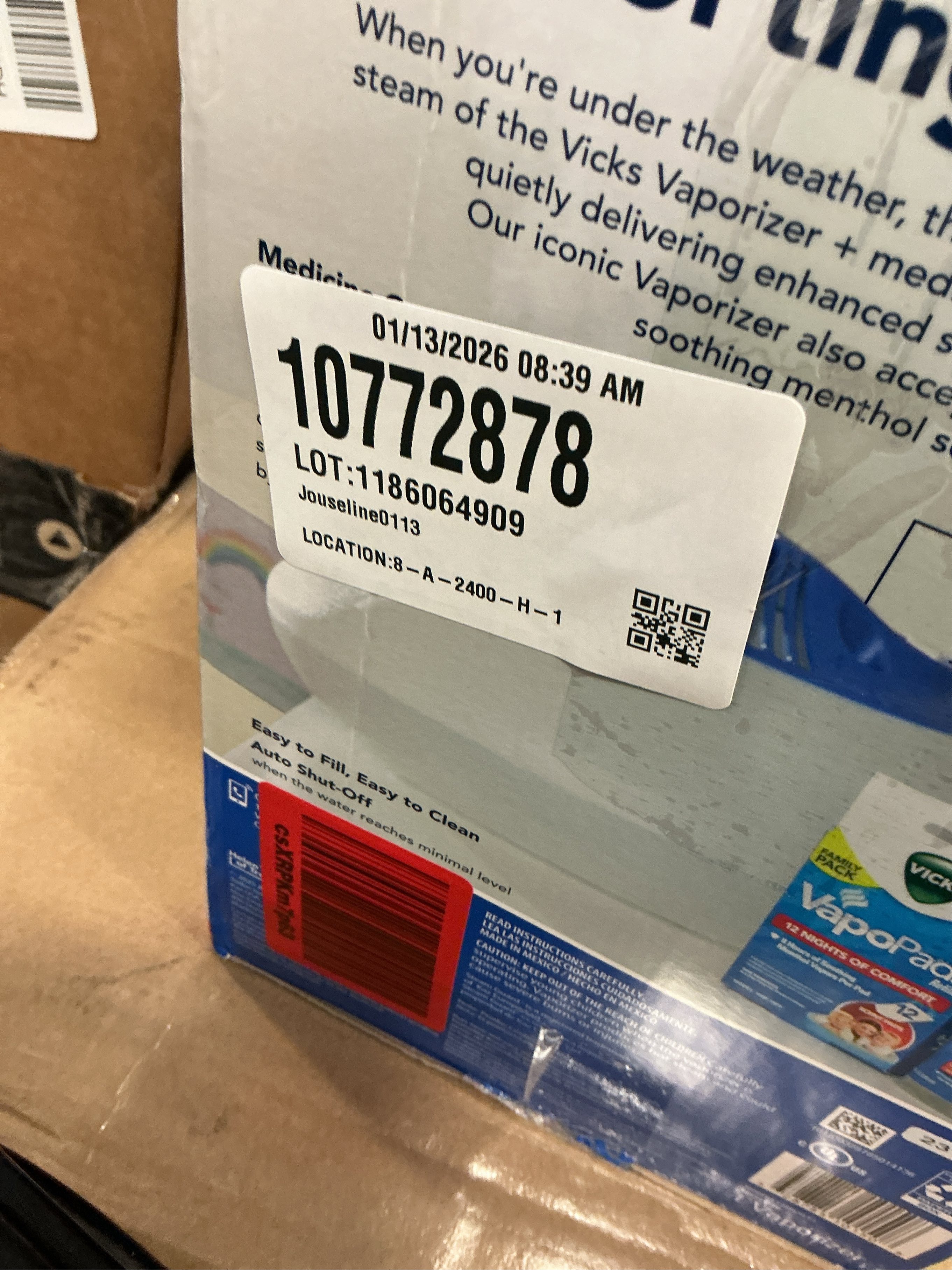 Vicks WarmSteam 1.5 gal 12 sq ft Automatic Steam Vaporizer