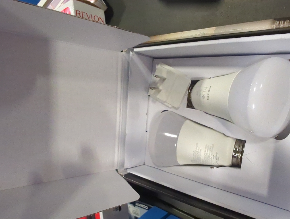 Philips HUE A19 E26 (Medium) Smart-Enabled LED Bulb Starter Kit Cool White 75 Watt Equivalence 2 pk