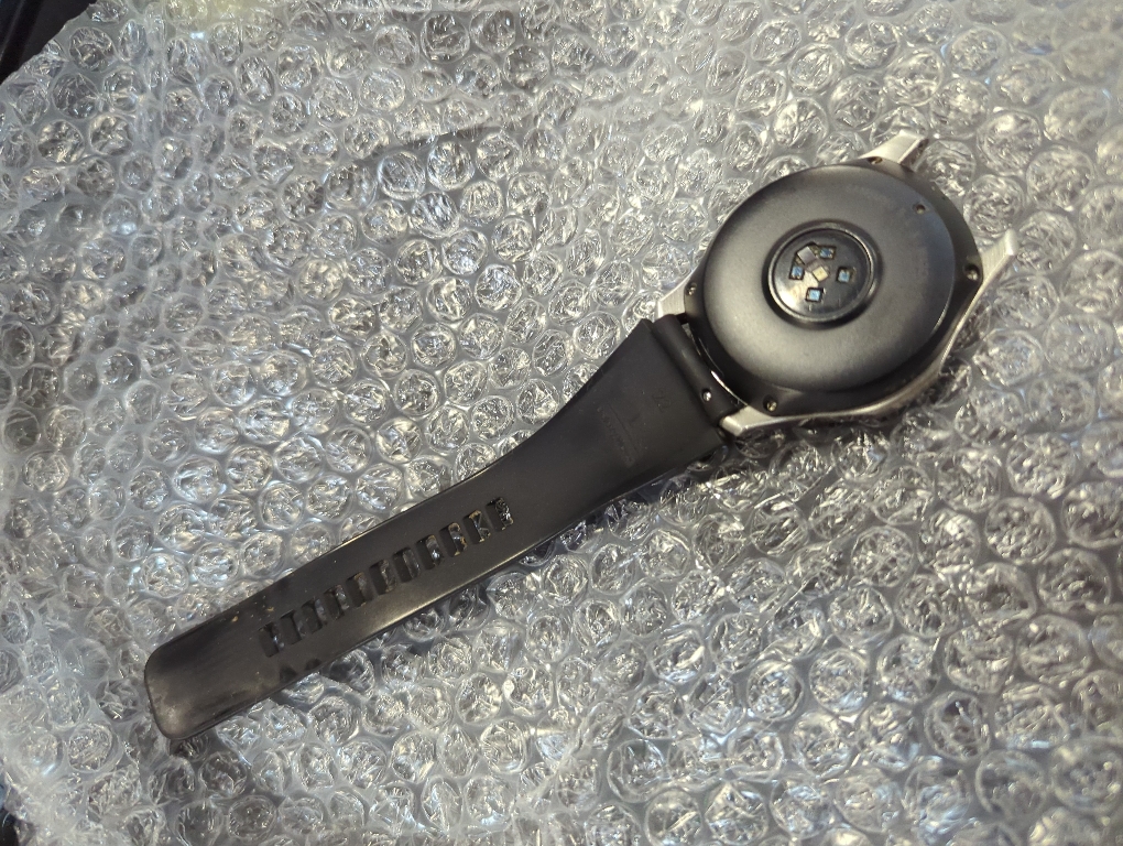 Samsung Galaxy Ai Watch 8 Classic Latin American Version SM-L500NZ (46mm) Bluetooth Wellness Tips Heart Rate Sleep to Workout Fitness Tracker (Silver Black Band SM-L500NZKALTA)