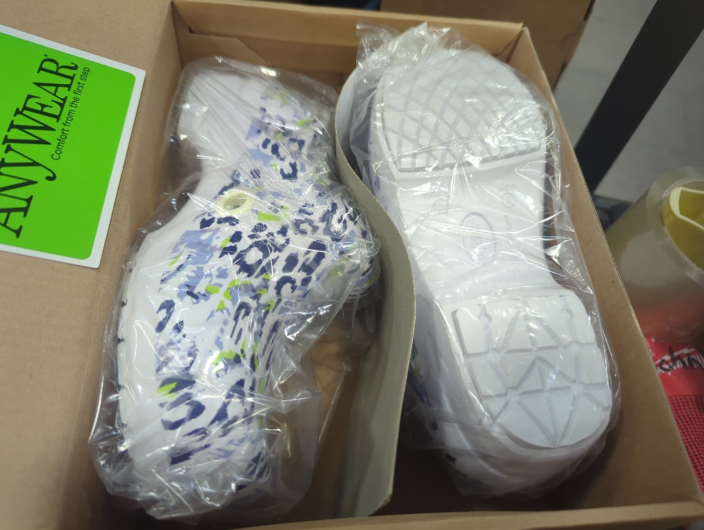 Size women 5 Size men 3 Color White Anywear  SRANGEL  Closed Back Plastic Clog