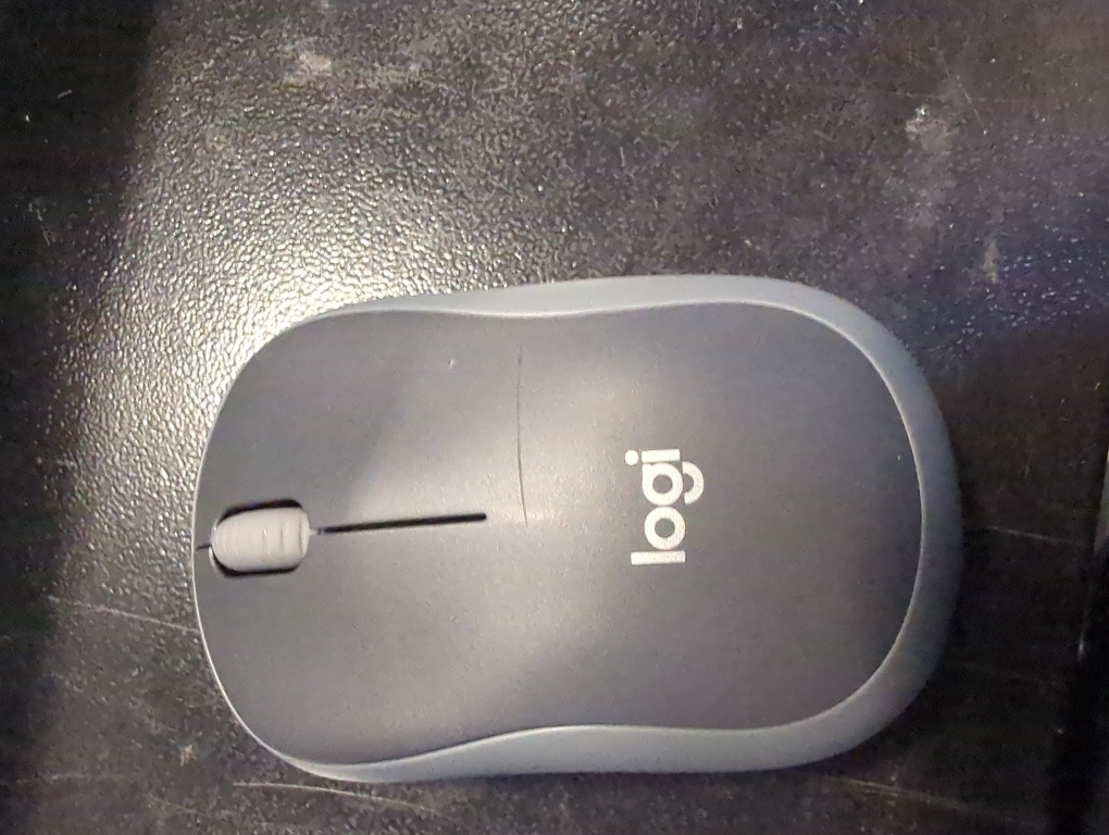 Logitech M185 Wireless Mouse, 2.4GHz with USB Mini Receiver, 12-Month Battery Life, 1000 DPI Optical Tracking, Ambidextrous PC/Mac/Laptop - Swift Grey