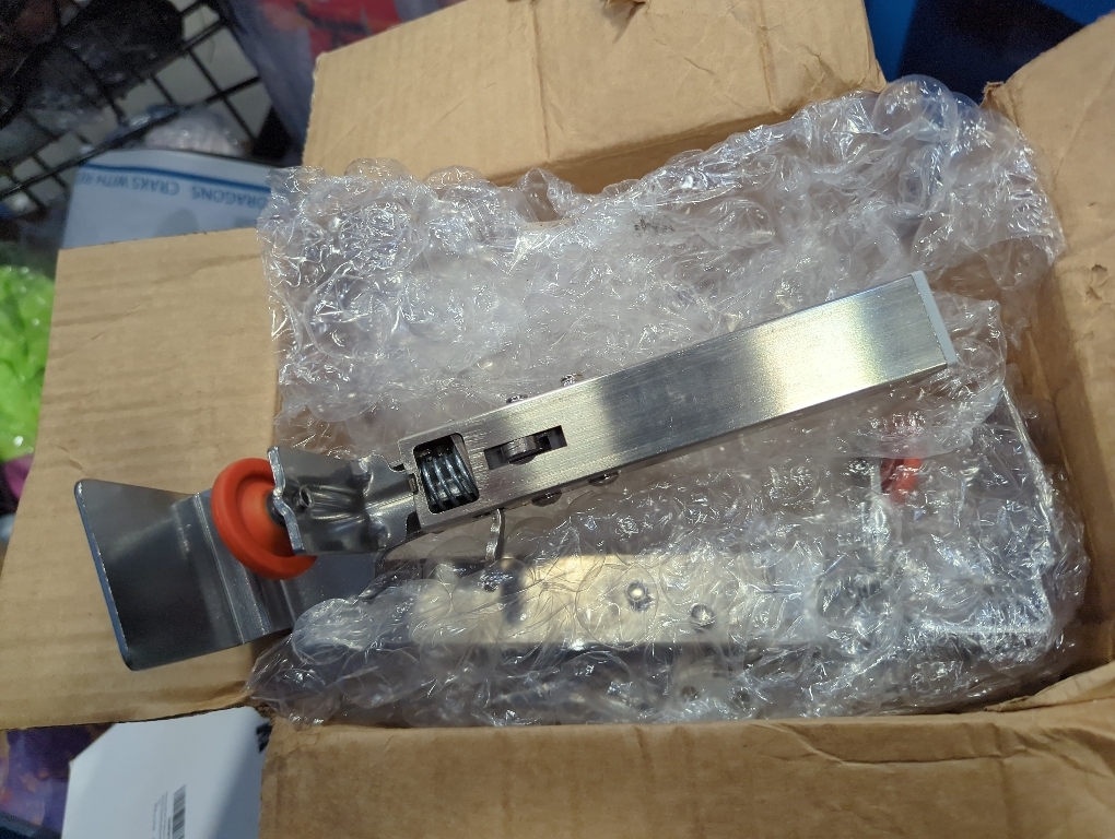 2Pcs Drawer Front Installation Clamps 21 to 50mm Width Drawer Front Clamps Right Angle Stainless Steel Adjustable Fixing Clamp with Press Handle Installation