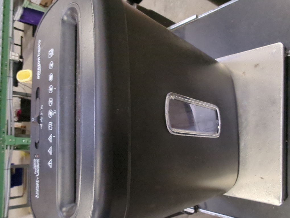 Amazon Basics 8-Sheet Cross Cut Paper Shredder and Credit Card Shredder - Black