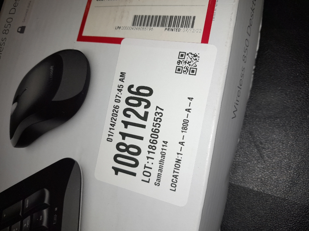 Microsoft PY9-00001 Wireless Desktop Keyboard & Mouse 850 - USB 2 - Black