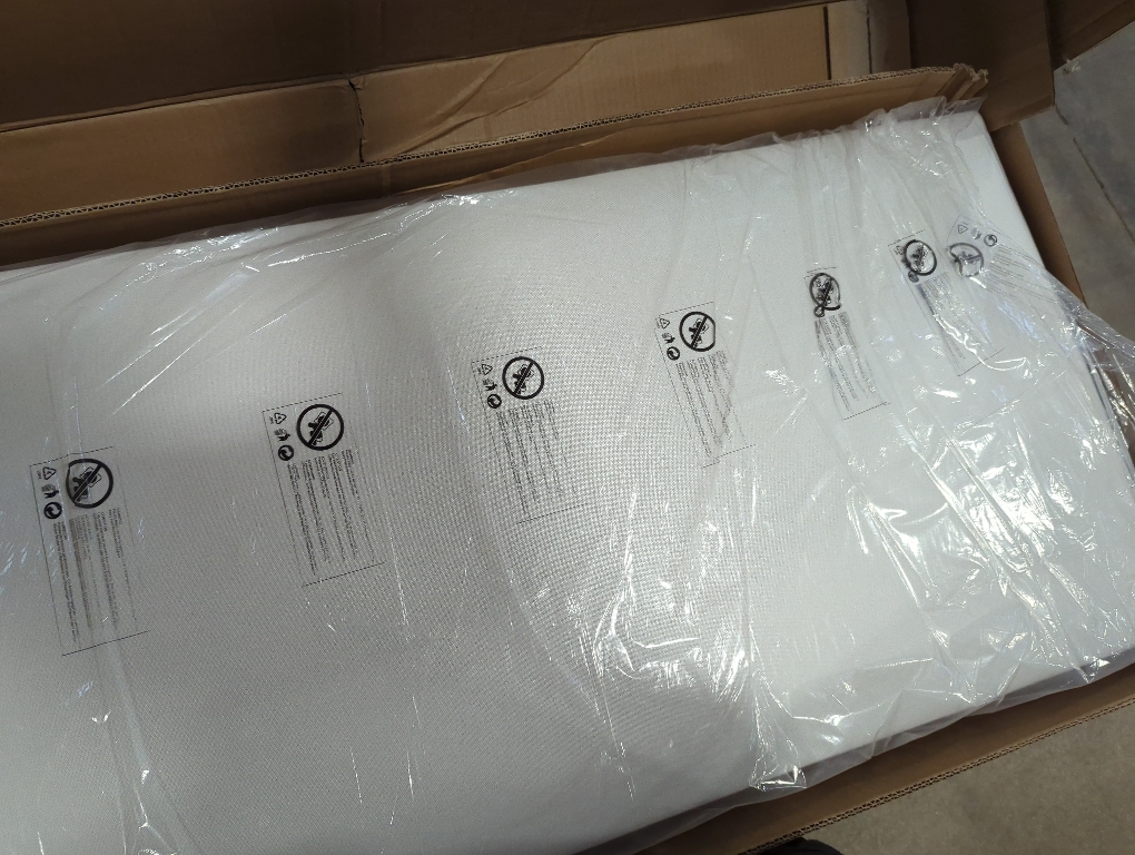 Belo Upholstered King Platform White Bed