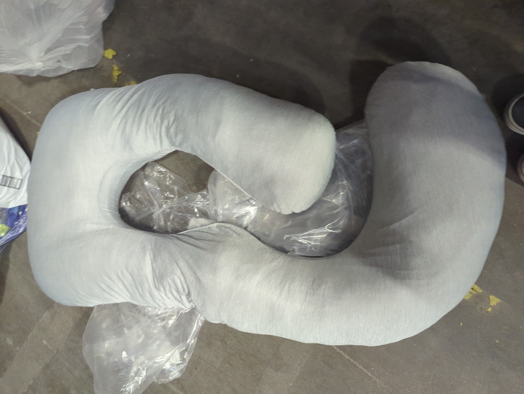 Momcozy Pregnancy Pillows with Cooling Cover, U-Shaped Full Body Maternity Pillow for Side Sleepers 57 Inch - Support for Back, Hip, Belly, Legs for Pregnant Women