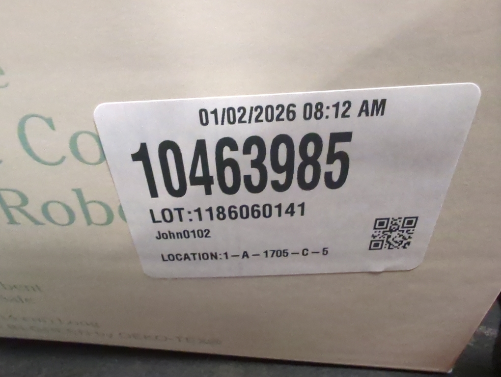 Size Large/X-Large Color White Haven Waffle Large/X-Large Organic Cotton Robe in White