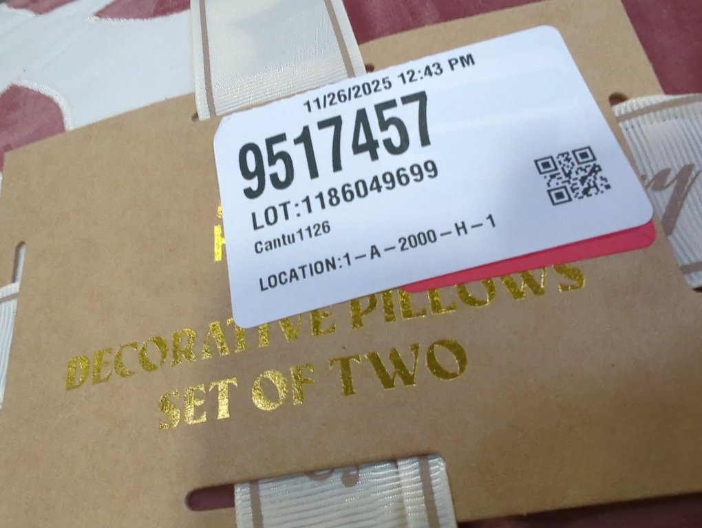 Homey Cozy Decorative Pillows Set of 2 Maroon and White