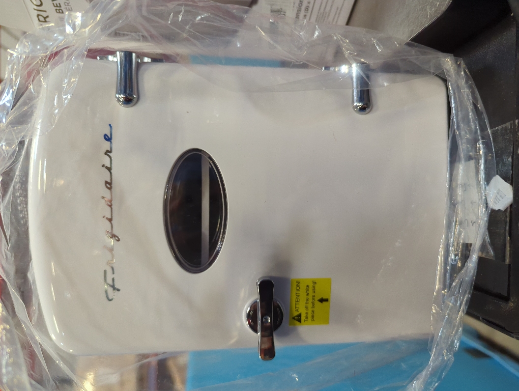 Frigidaire 6 Can/4L Mini Personal Retro Fridge Cooler EFMIS229-Moonbeam, Includes Home and 12V Car Cord, 4-liter capacity chills six 12 oz. soda cans