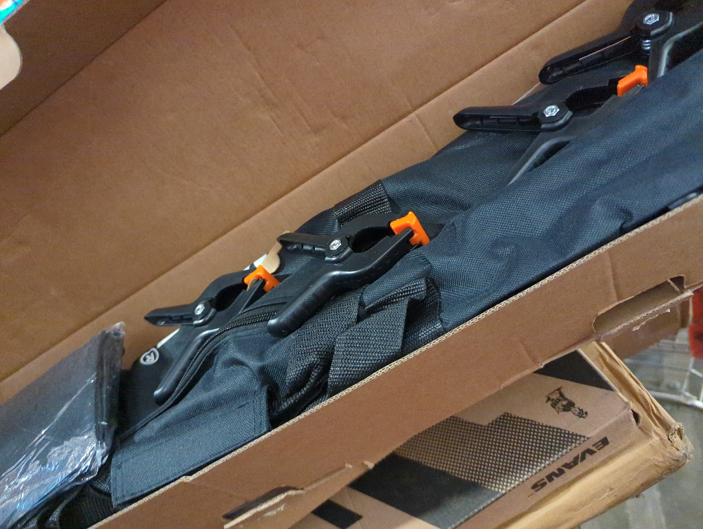 EMART Backdrop Stand 10x7ft(WxH) Photo Studio Adjustable Background Stand Support kit with 2 Crossbars, 8 Clamps, 2 Sandbags and Carry Bag for Parties, Events Decoration, Wedding, Photography